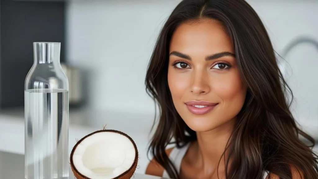 Agua de coco nos cabelos traz hidratacao e mais brilho natural