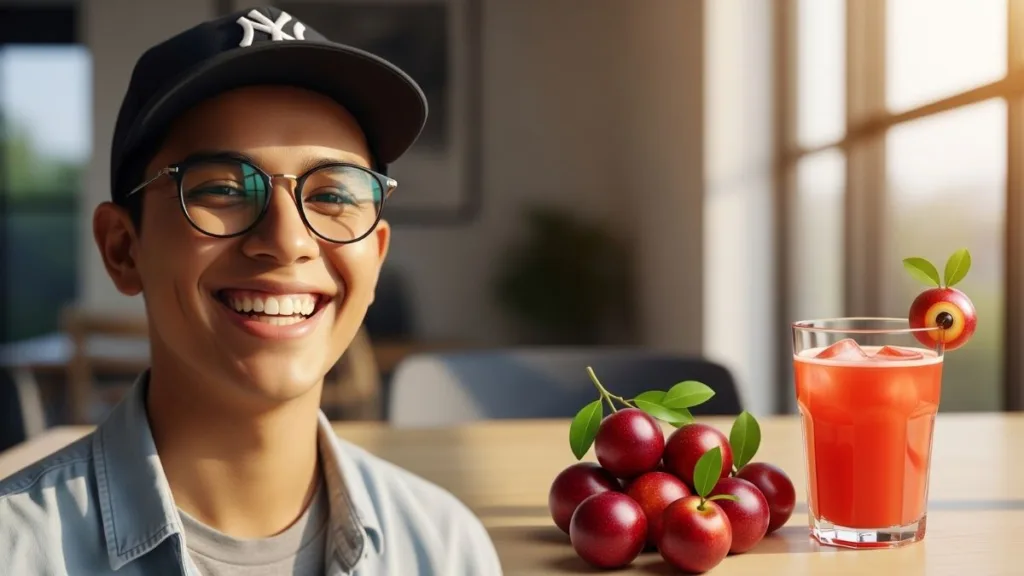 Camu camu fruta com vitamina C explosiva