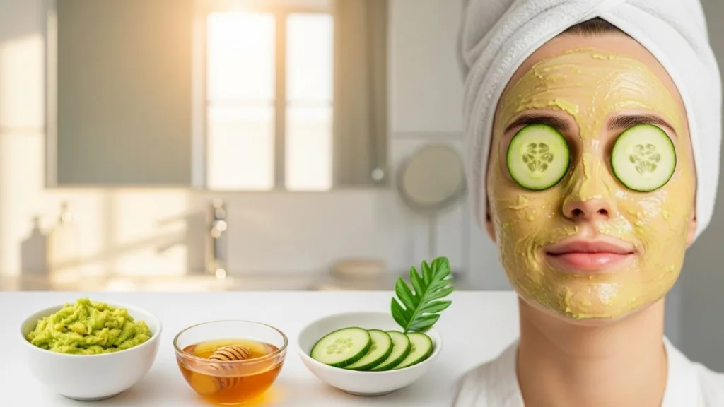 Mascaras faciais anti idade naturais ajudam a suavizar linhas finas e manter a pele jovem