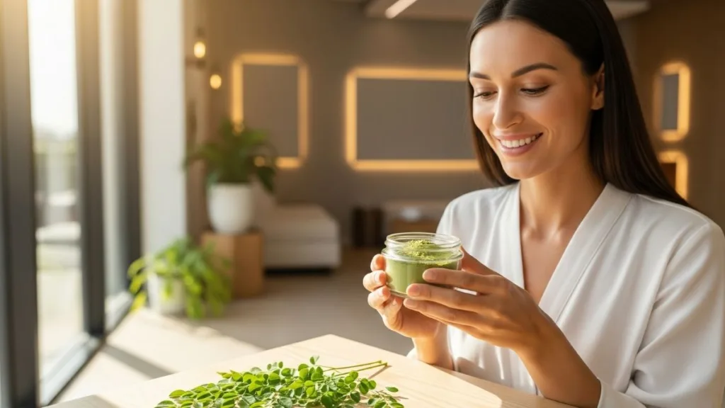 Moringa como suplemento para pele iluminada