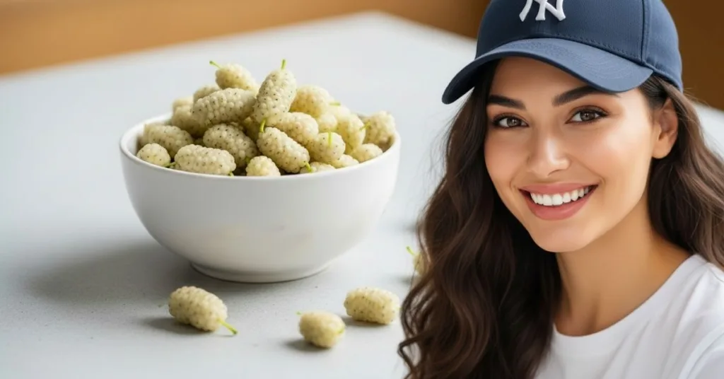 Amora branca fruta rica em antioxidantes