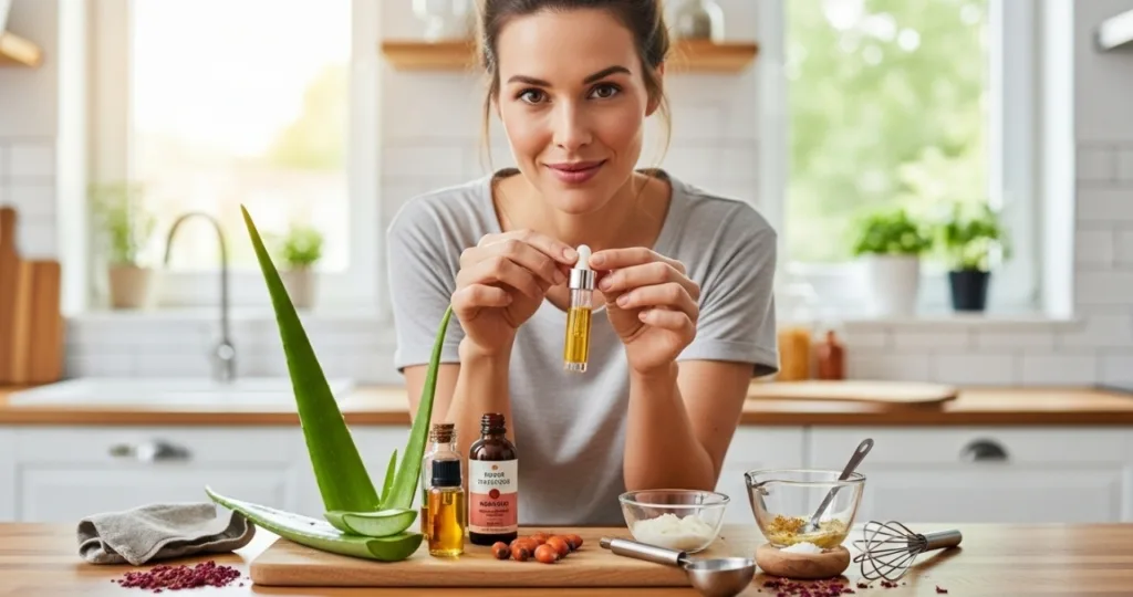 Como fazer serum facial caseiro com babosa e oleo de rosa mosqueta