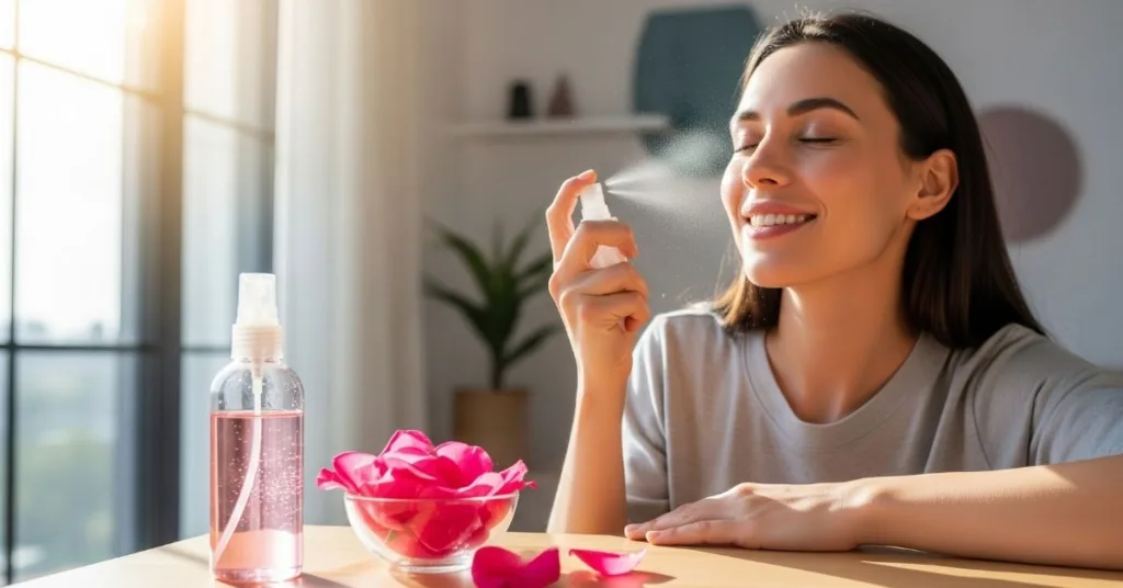 Essa agua de rosas caseira e tudo que sua pele precisa para aguentar o calor intenso