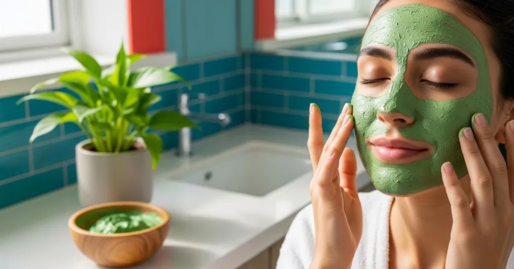 Mascara de argila verde para oleosidade