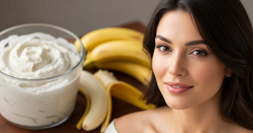 Máscara de banana deixa o cabelo macio, brilhoso e com menos frizz já na primeira aplicação Mascara de banana para maciez dos fios