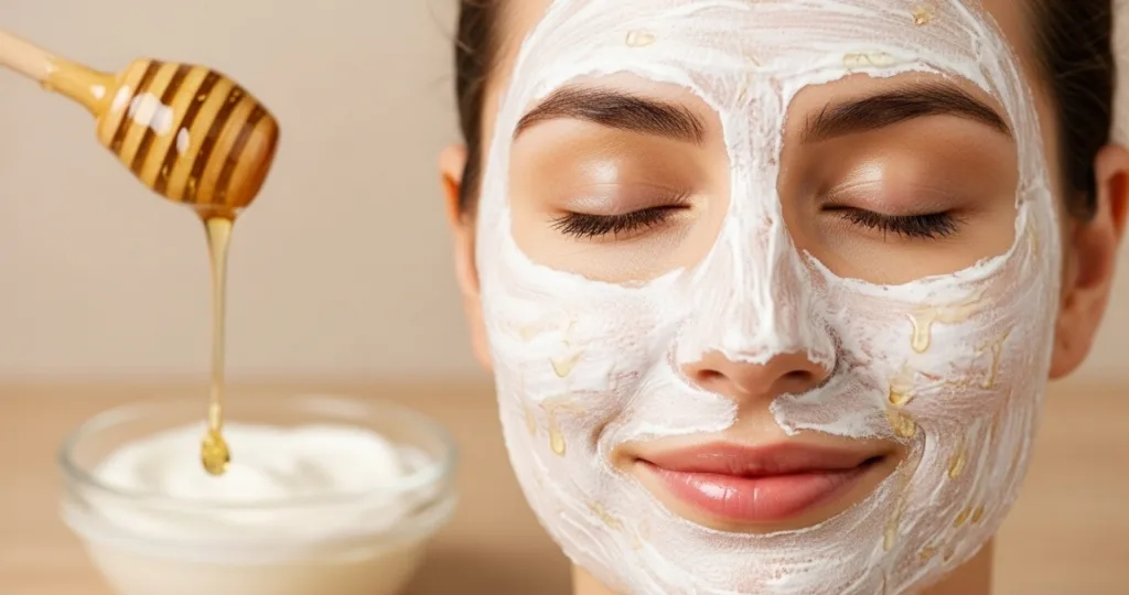 Mascara de iogurte com mel hidrata acalma e devolve o brilho natural da pele