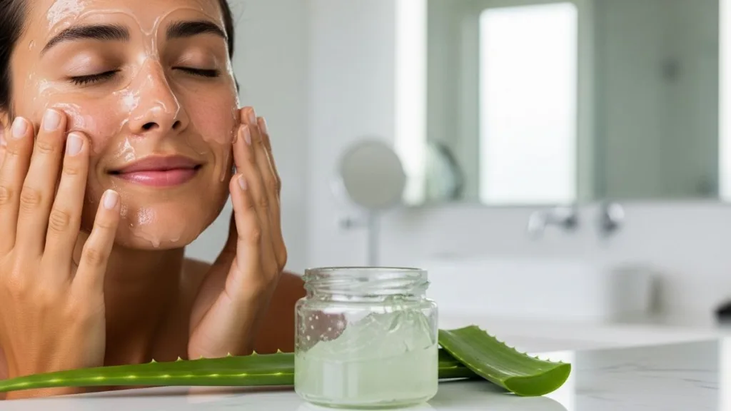 Mascaras de aloe vera acalmam a pele pos sol