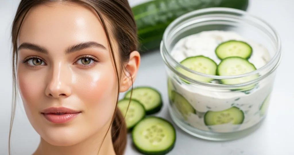 Mascaras de pepino para refrescar e hidratar a pele