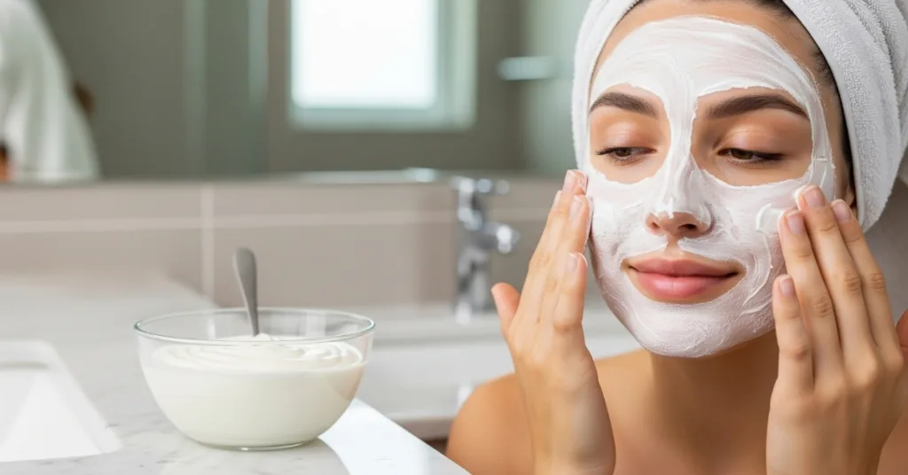 Mascaras faciais com iogurte para hidratar