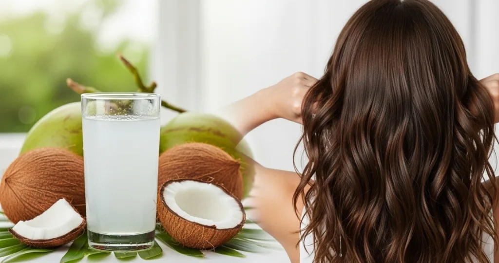 O efeito da hidratacao com agua de coco nos fios