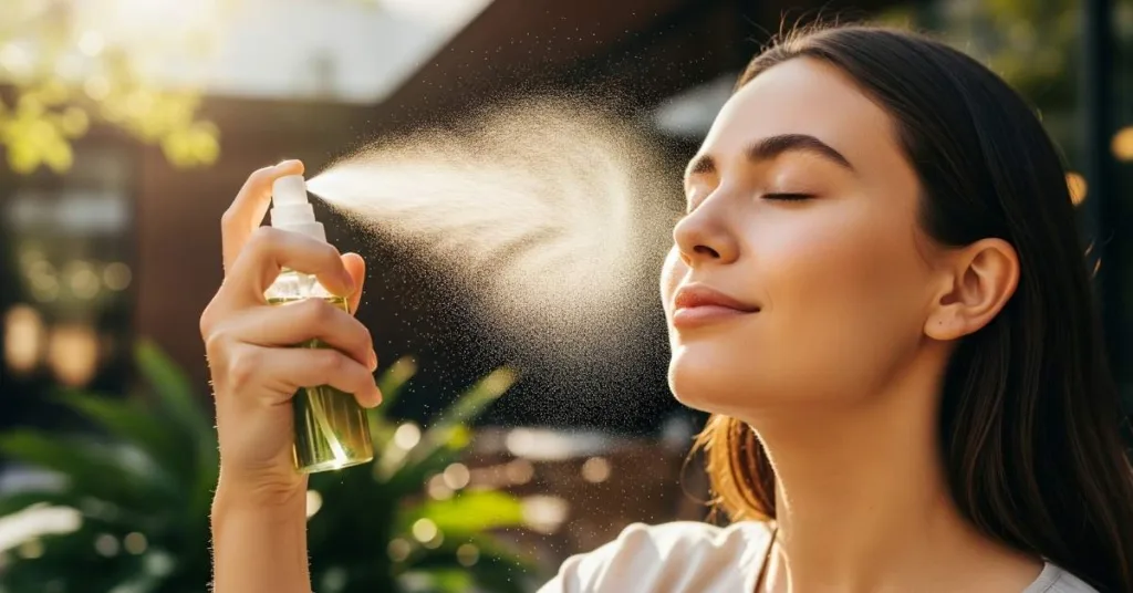O spray natural que refresca e acalma a pele nos dias quentes