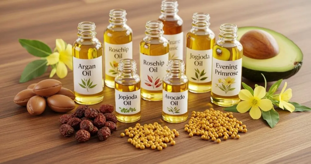 Oleos vegetais que nutrem a pele madura