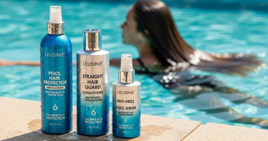 Produtos para blindar cabelos com progressiva na piscina
