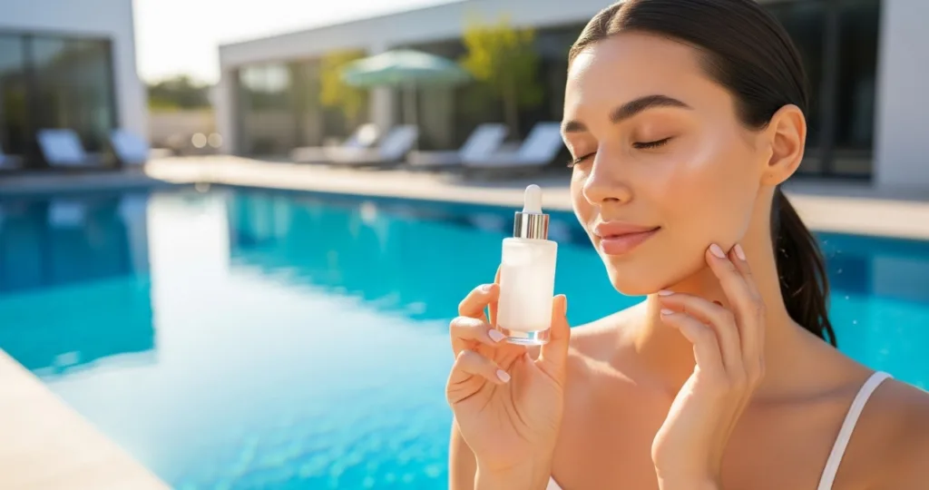 Rotina certa com seruns antioxidantes para pele de quem vai a piscina com frequencia