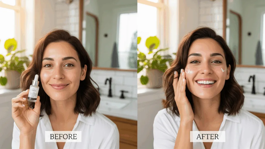 Rotina de skincare para antes e depois da maquiagem