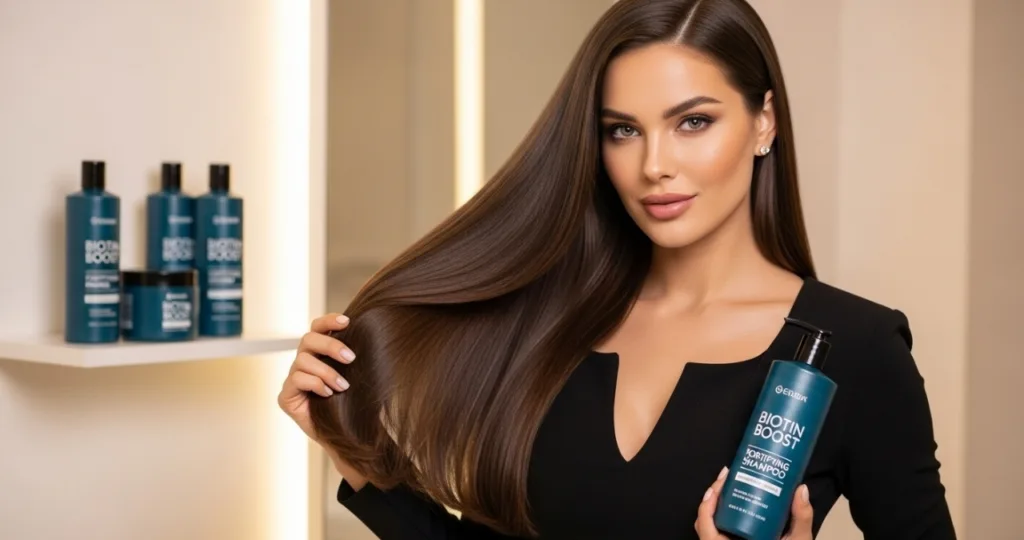Shampoos fortificantes enriquecidos com biotina