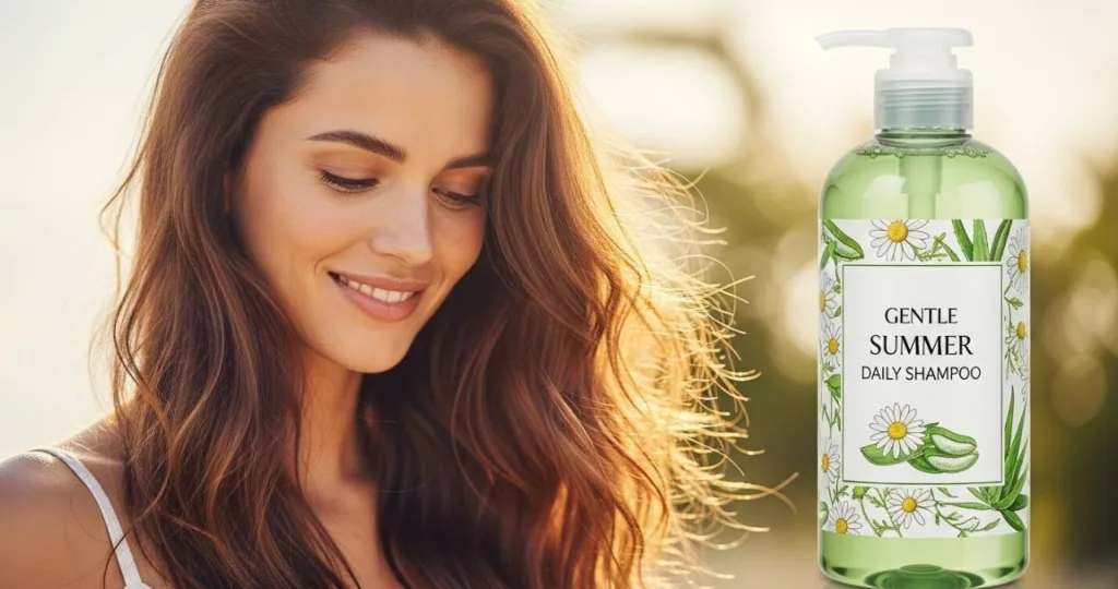 Shampoos suaves para uso diario no verao