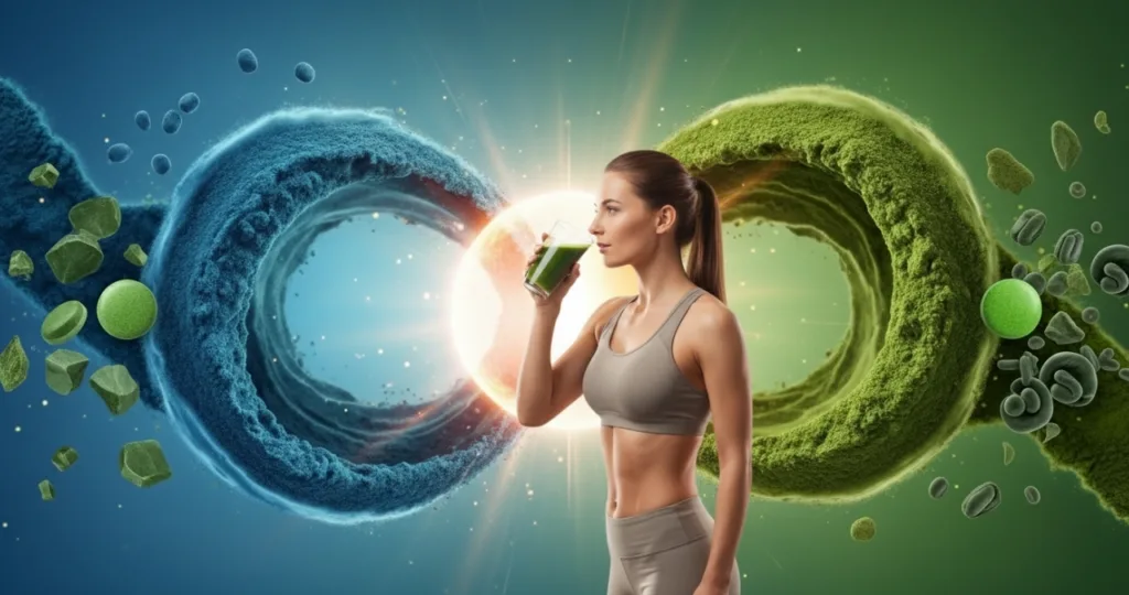 Spirulina chlorella dupla para imunidade total