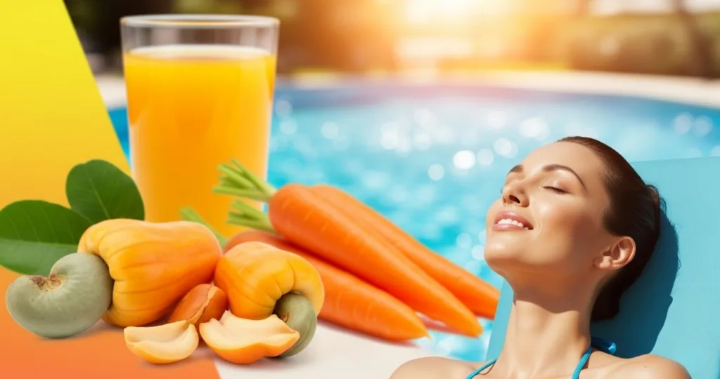 Suco de caju com cenoura para uniformizar o tom da pele