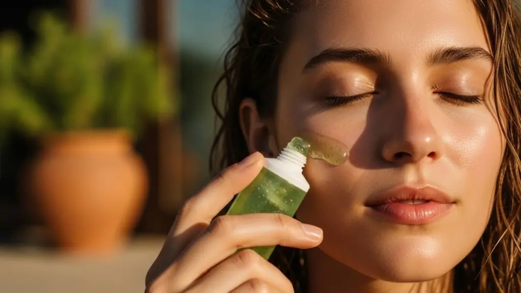 Exagerou no sol, o resgate imediato da sua pele para acalmar a ardência e evitar a descamação Cuidados com a pele apos exposicao ao sol forte