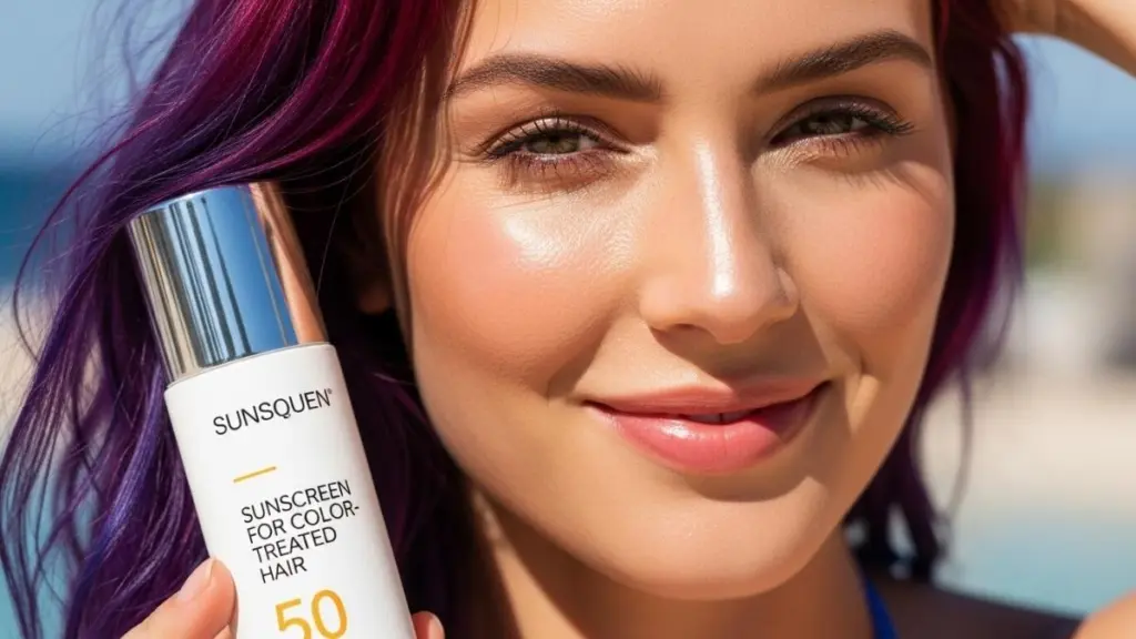 Você tem cabelo colorido? O sol está detonando sua cor; como escolher o protetor solar certo Protetores solares especificos para cabelos coloridos